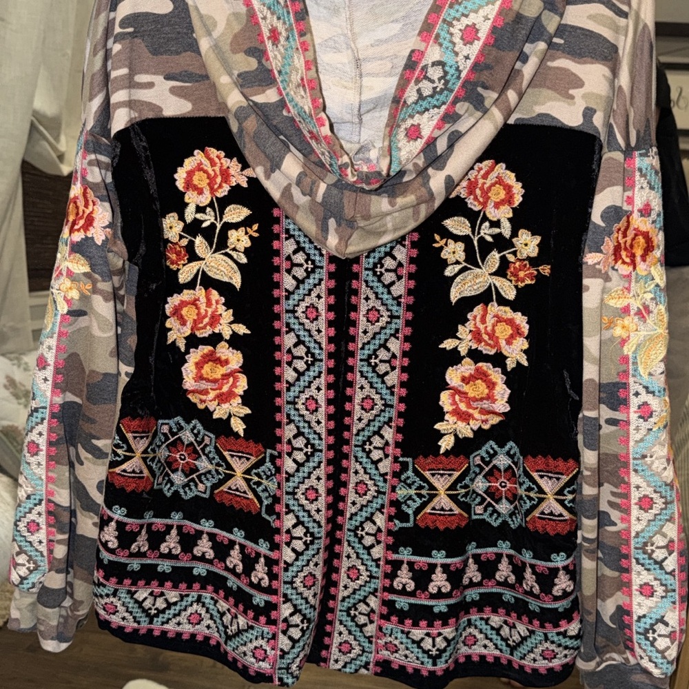 Floral Embroidered Women Top